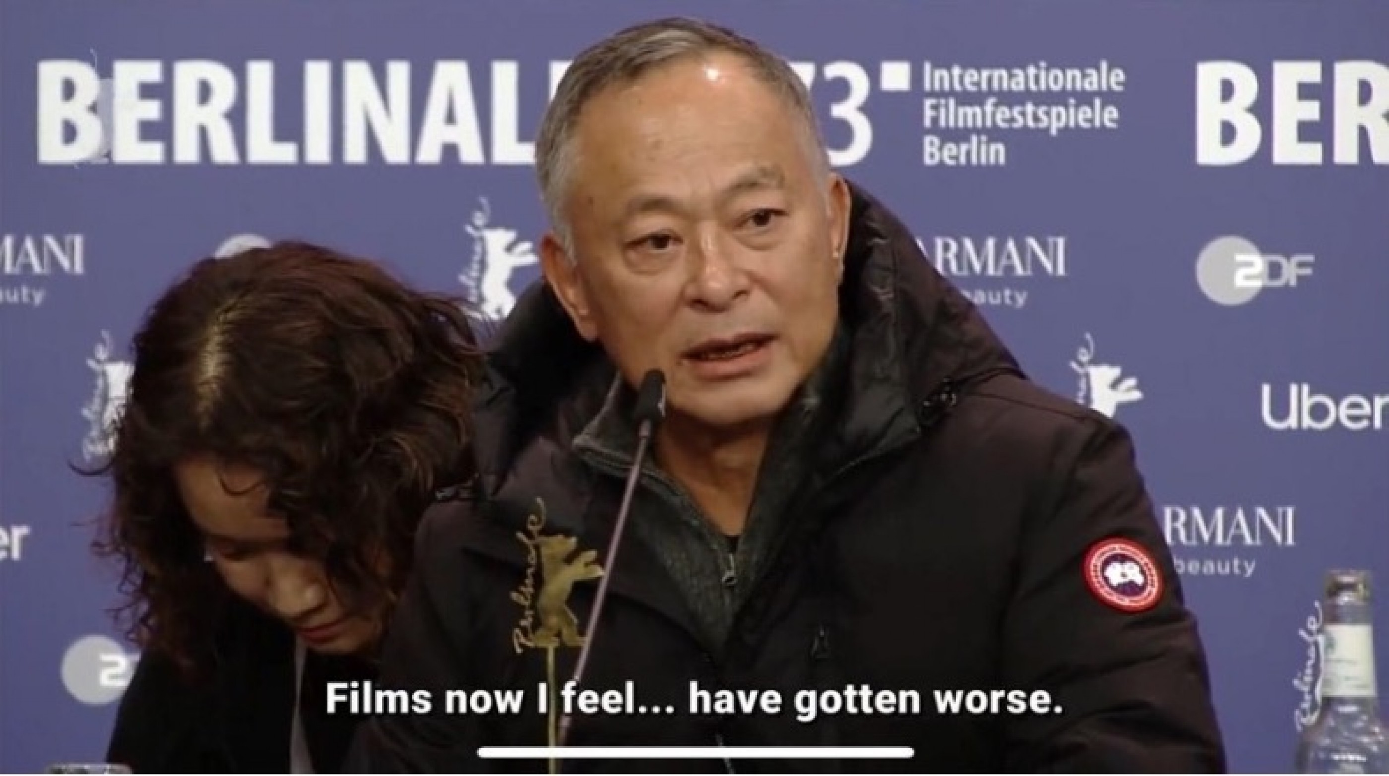 Fig. 1–3 International Jury member Johnnie To at the inaugural press conference for Berlinale 73, February 19, 2023